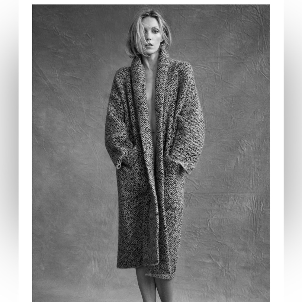 Zara Long Knit Coat